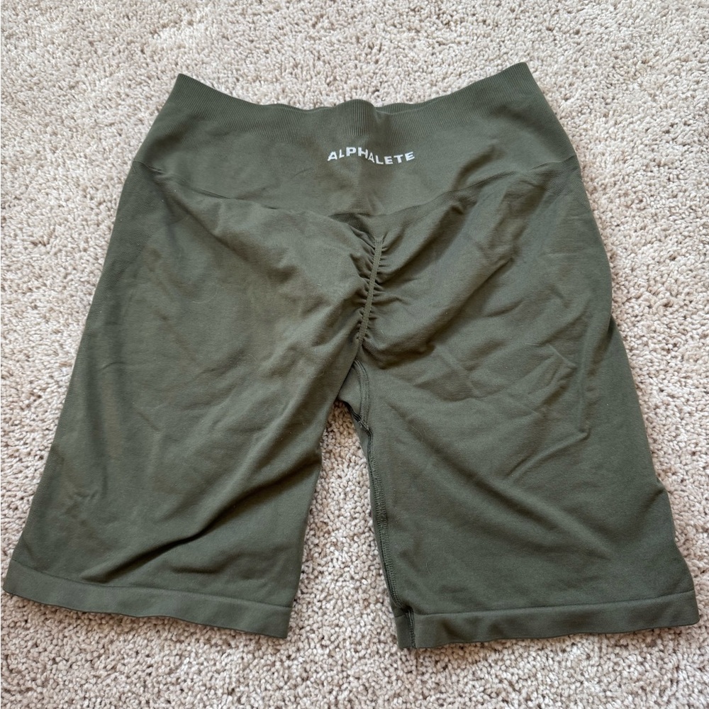 Alphalete Forest Green Workout Shorts